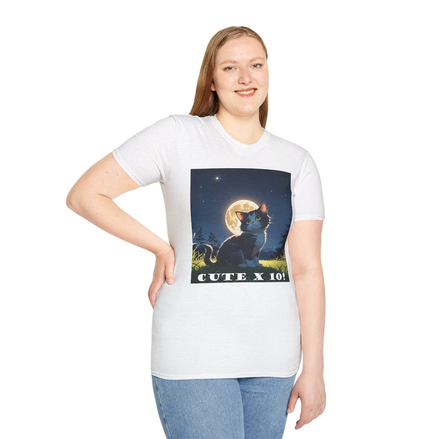 "Cute X 10!!" T-Shirt - For Cat Lovers Who Are Utterly Obsessed! by Cheshire Moon T-Shirts and Designs