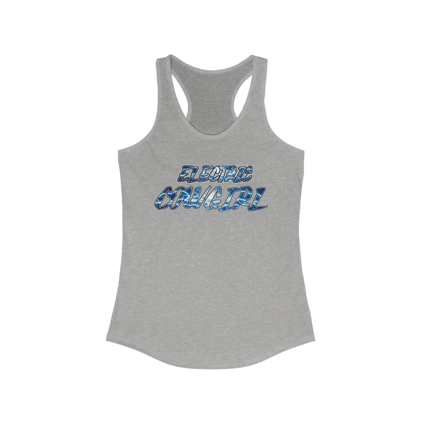 Electric Cowgirl Racerback Tank Top – Neon Western Shirt for Girls, Rodeo & Concert Wear