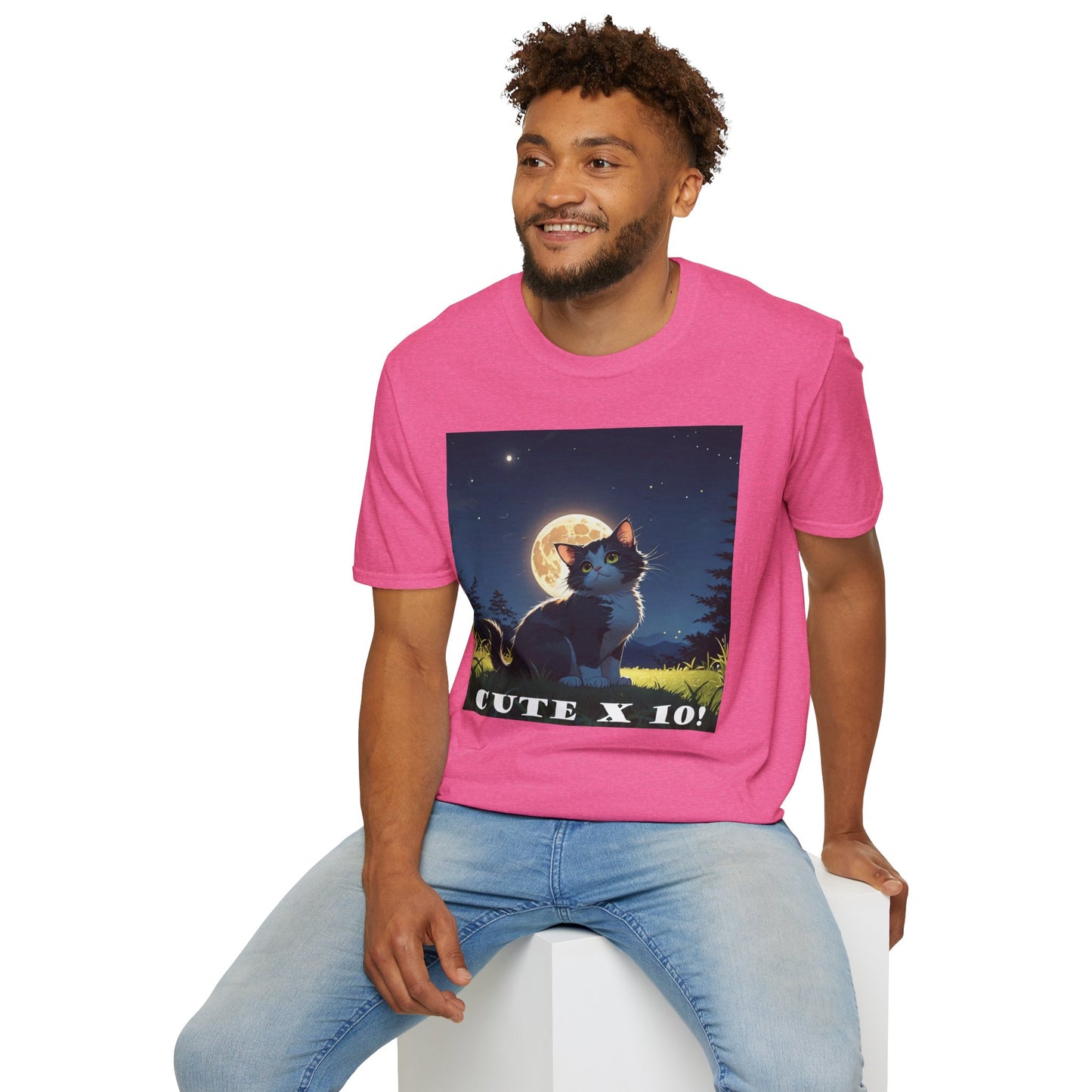 "Cute X 10!!" T-Shirt - For Cat Lovers Who Are Utterly Obsessed! by Cheshire Moon T-Shirts and Designs