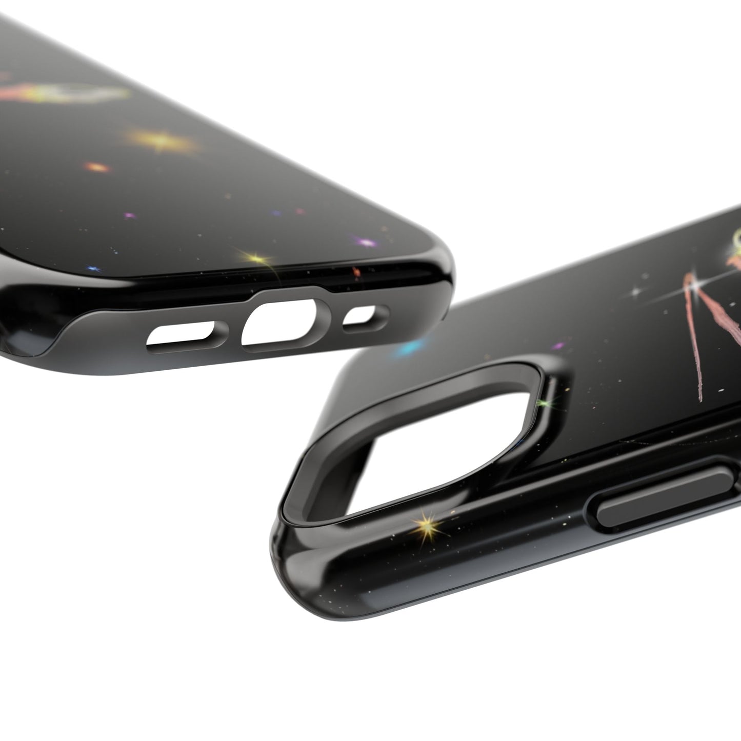 'Flying Saucer' Resistant Phone Case, Galaxy Space Design, Perfect Gift for Sci-Fi Lovers, Unique Phone Protector, Starry Night