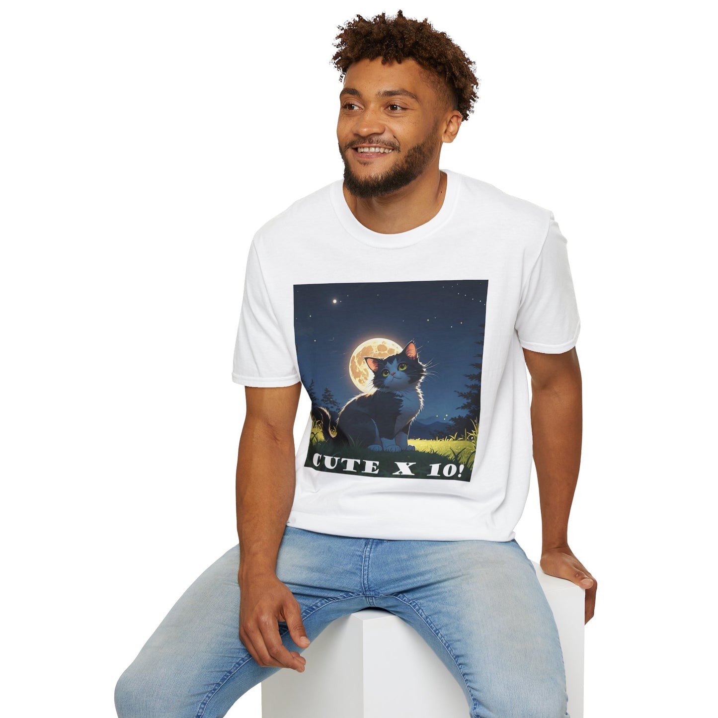 "Cute X 10!!" T-Shirt - For Cat Lovers Who Are Utterly Obsessed! by Cheshire Moon T-Shirts and Designs