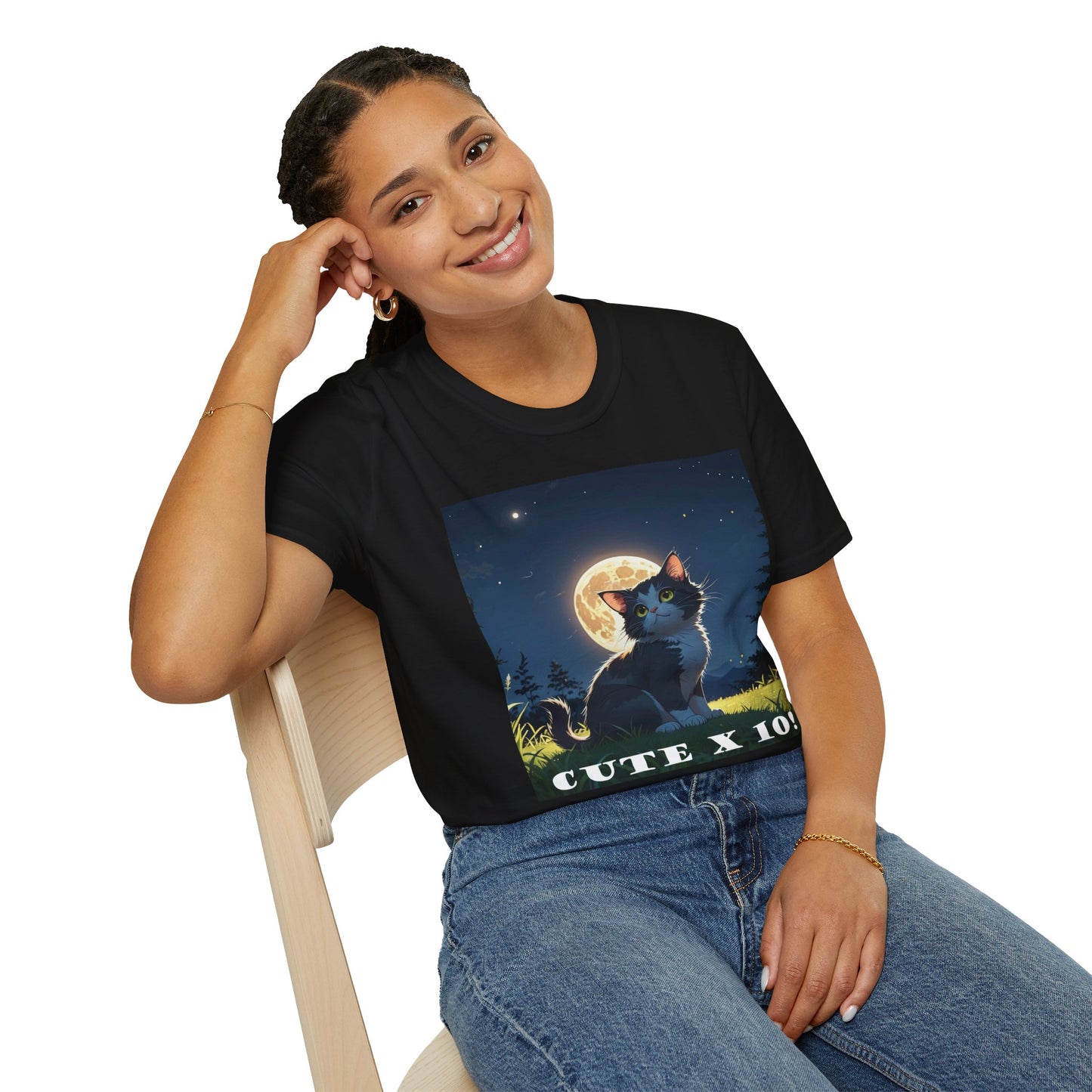 "Cute X 10!!" T-Shirt - For Cat Lovers Who Are Utterly Obsessed! by Cheshire Moon T-Shirts and Designs