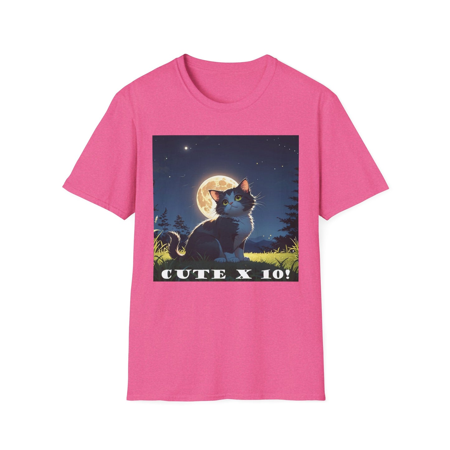 "Cute X 10!!" T-Shirt - For Cat Lovers Who Are Utterly Obsessed! by Cheshire Moon T-Shirts and Designs
