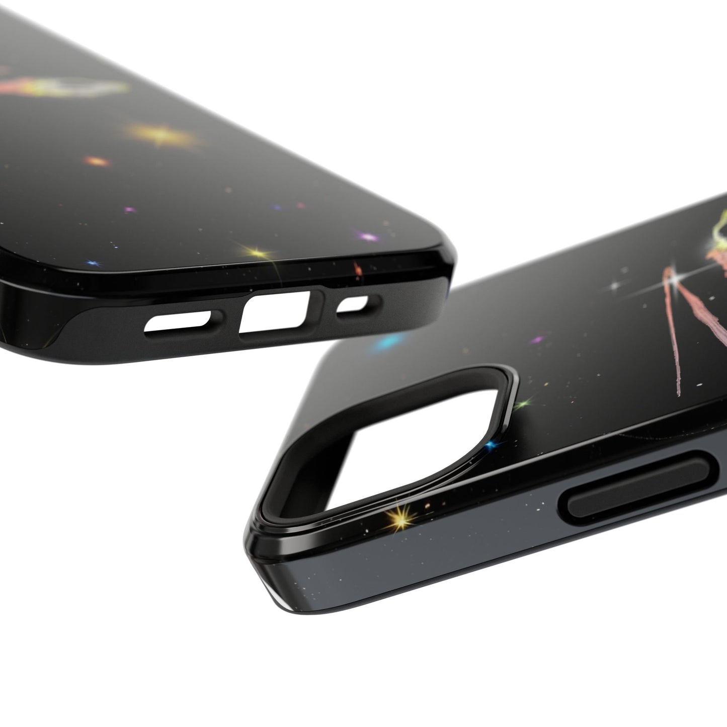 'Flying Saucer' Resistant Phone Case, Galaxy Space Design, Perfect Gift for Sci-Fi Lovers, Unique Phone Protector, Starry Night