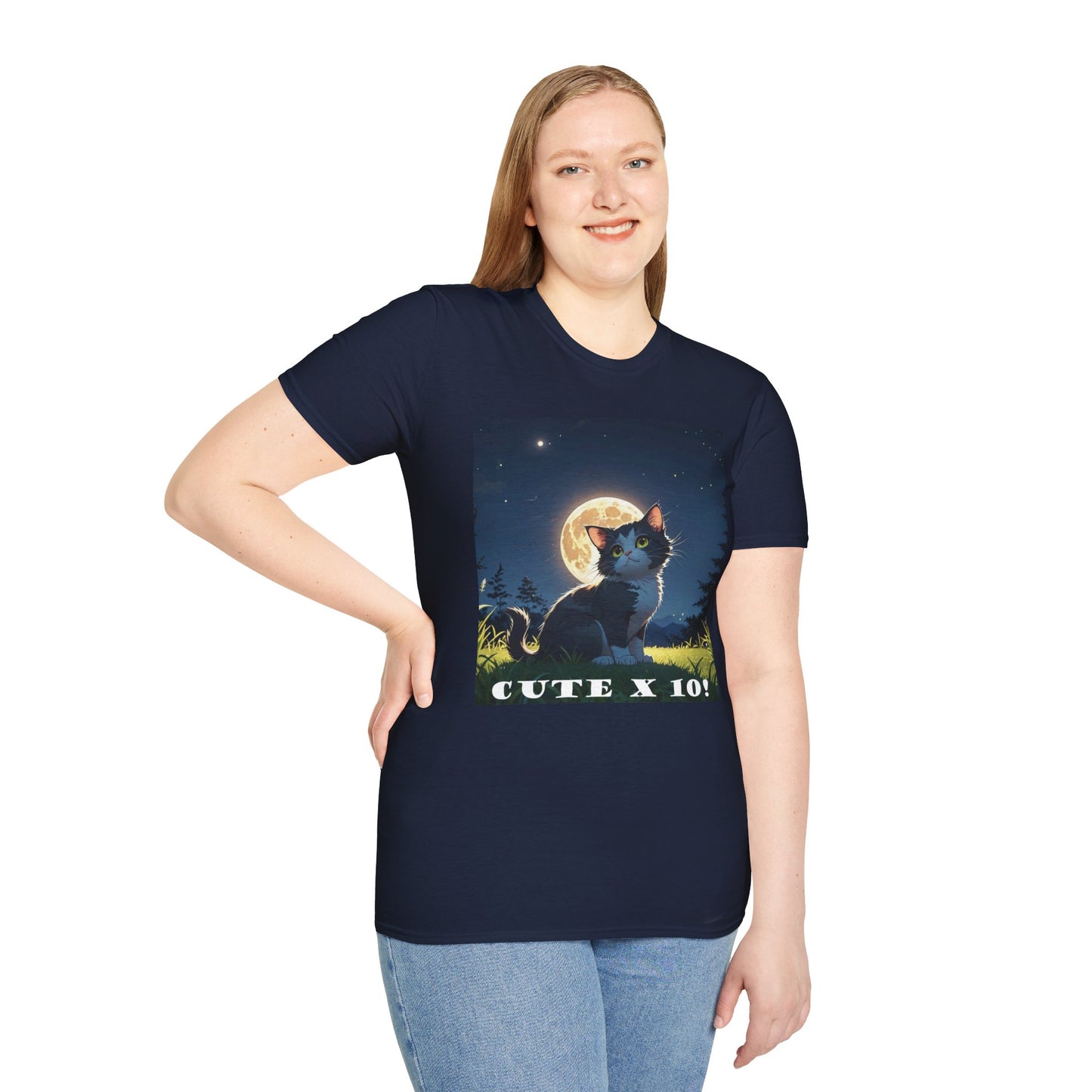 "Cute X 10!!" T-Shirt - For Cat Lovers Who Are Utterly Obsessed! by Cheshire Moon T-Shirts and Designs