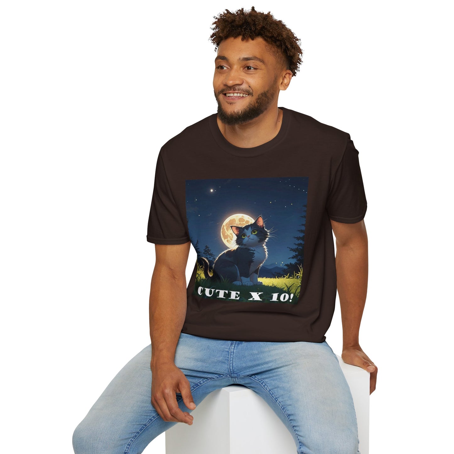 "Cute X 10!!" T-Shirt - For Cat Lovers Who Are Utterly Obsessed! by Cheshire Moon T-Shirts and Designs