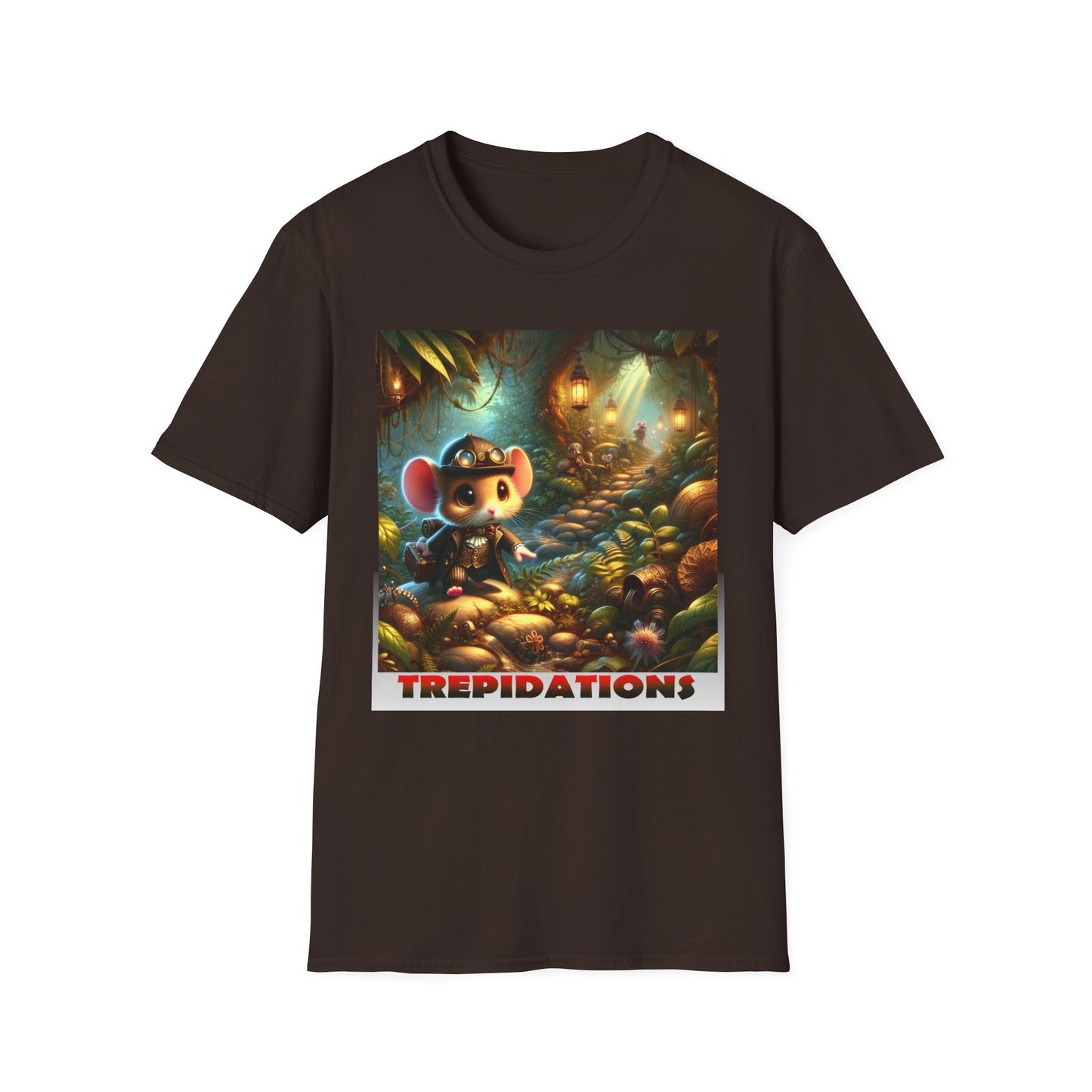 Adorable Cute Chibli Style T-shirt 'TREPIDATIONS' Fun Cozy Sweater by Cheshire Moon T-Shirts and Designs