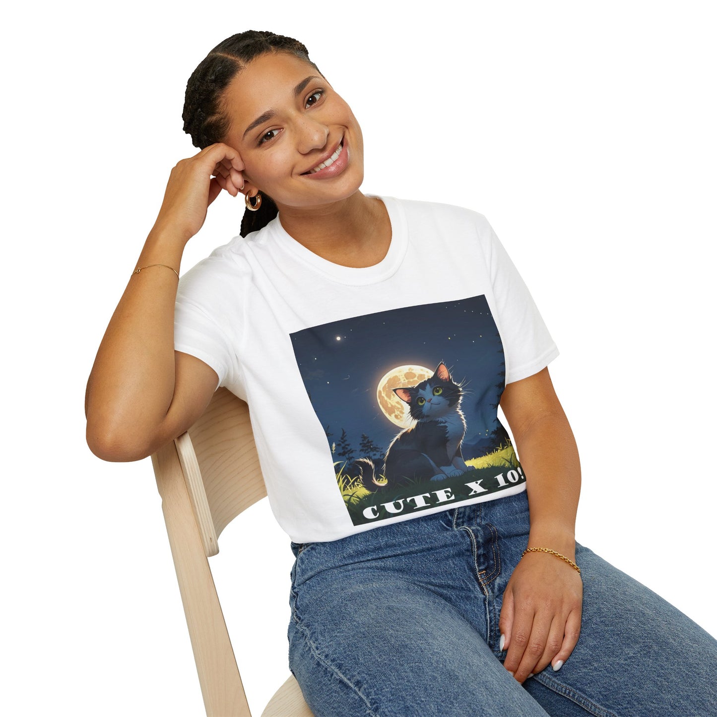 "Cute X 10!!" T-Shirt - For Cat Lovers Who Are Utterly Obsessed! by Cheshire Moon T-Shirts and Designs