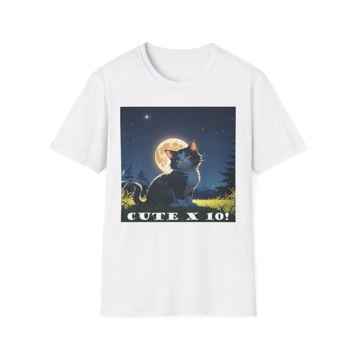 "Cute X 10!!" T-Shirt - For Cat Lovers Who Are Utterly Obsessed! by Cheshire Moon T-Shirts and Designs