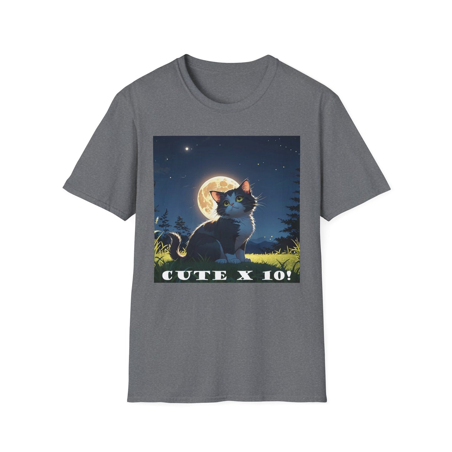 "Cute X 10!!" T-Shirt - For Cat Lovers Who Are Utterly Obsessed! by Cheshire Moon T-Shirts and Designs