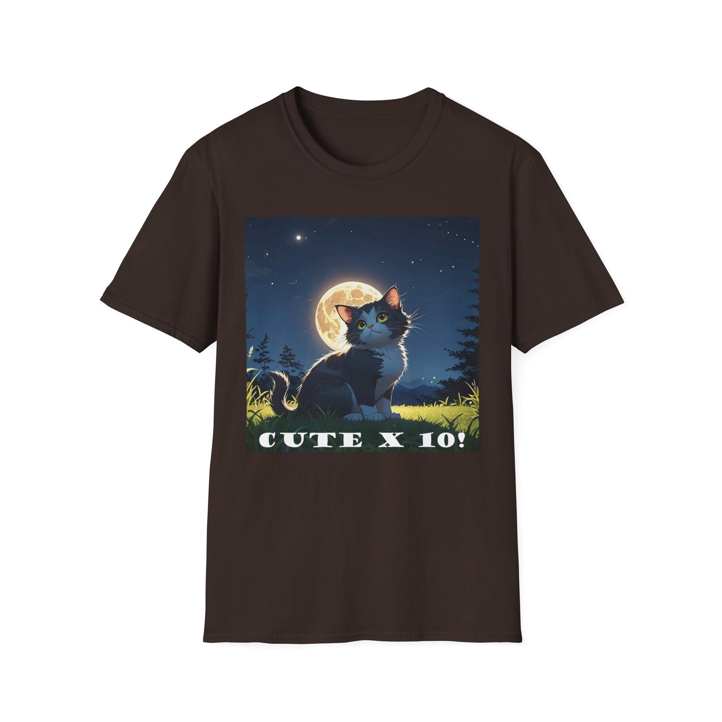 "Cute X 10!!" T-Shirt - For Cat Lovers Who Are Utterly Obsessed! by Cheshire Moon T-Shirts and Designs