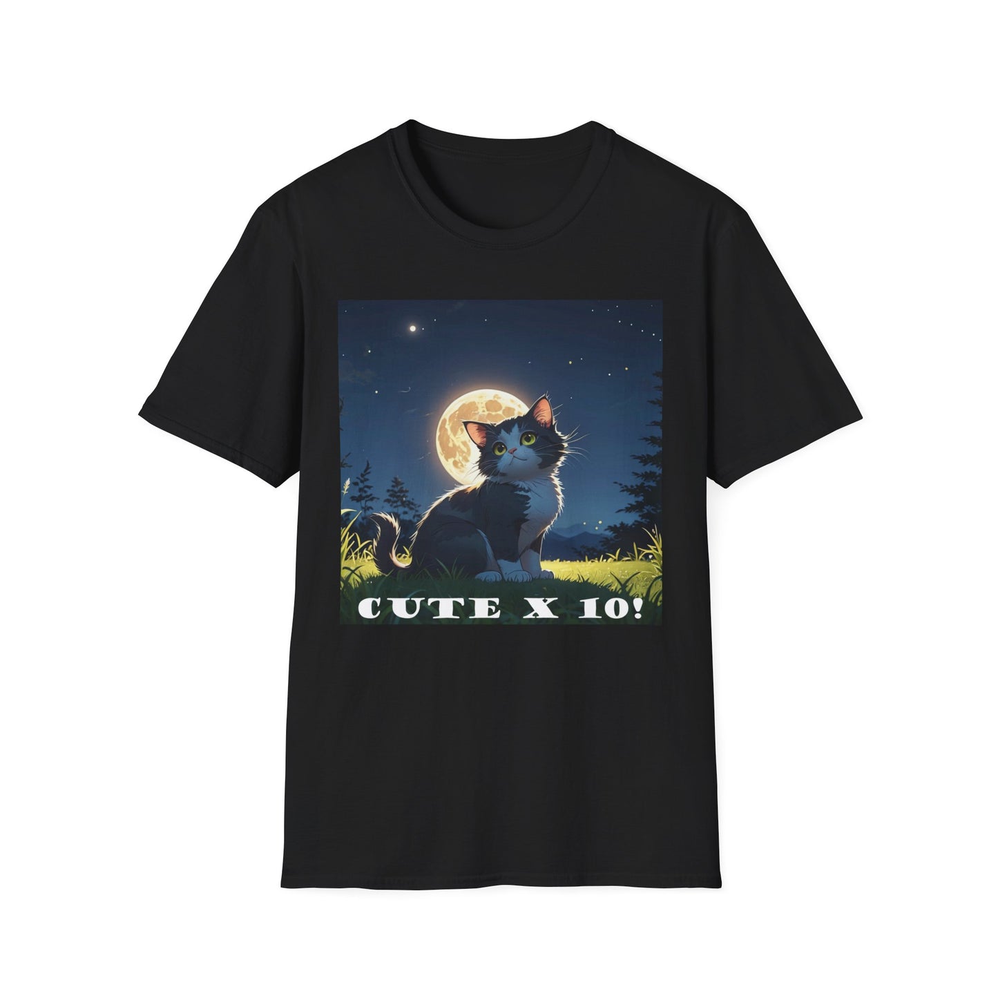 "Cute X 10!!" T-Shirt - For Cat Lovers Who Are Utterly Obsessed! by Cheshire Moon T-Shirts and Designs