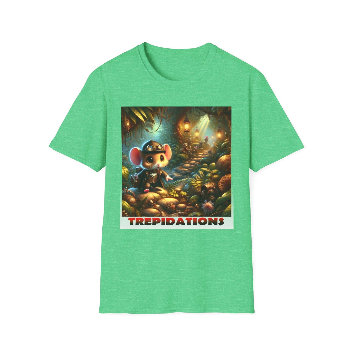 Adorable Cute Chibli Style T-shirt 'TREPIDATIONS' Fun Cozy Sweater by Cheshire Moon T-Shirts and Designs