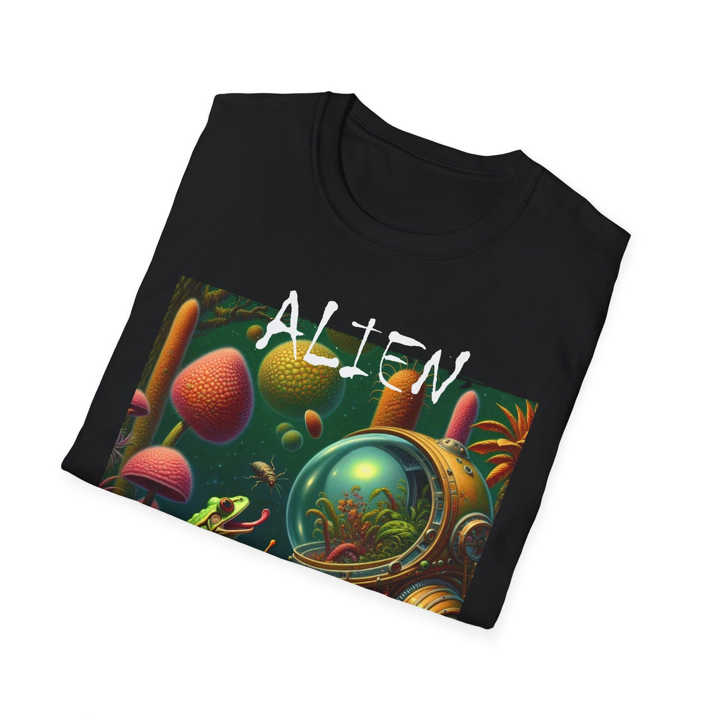 Imaginative Cool T-Shirt 'ALIEN FLORA' - Surreal Fantasy T-Shirt by Cheshire Moon T-Shirts and Designs