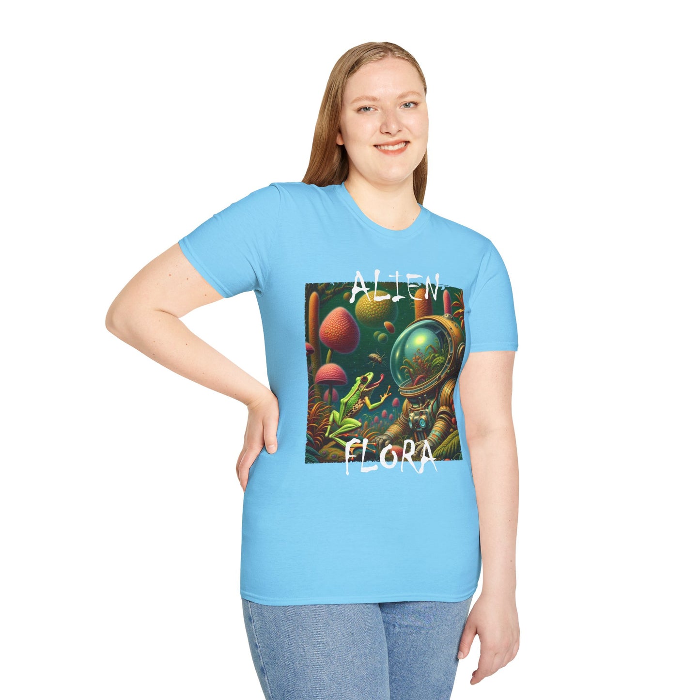 Imaginative Cool T-Shirt 'ALIEN FLORA' - Surreal Fantasy T-Shirt by Cheshire Moon T-Shirts and Designs