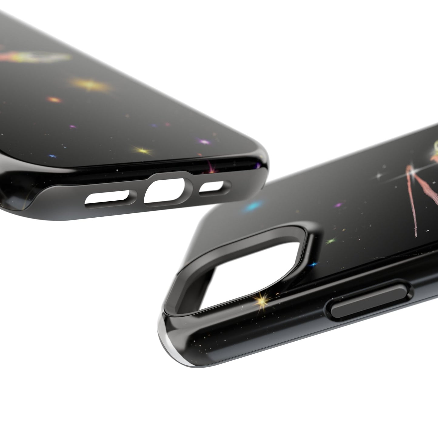 'Flying Saucer' Resistant Phone Case, Galaxy Space Design, Perfect Gift for Sci-Fi Lovers, Unique Phone Protector, Starry Night