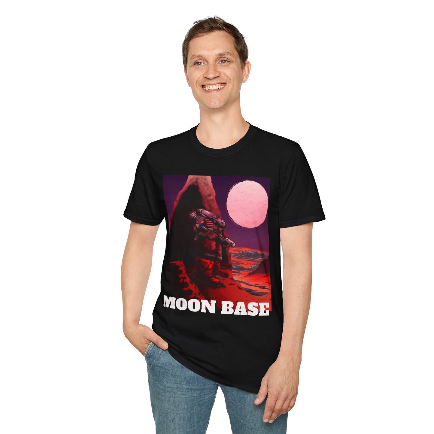 MOON BASE - Moon Science Fiction T-Shirt