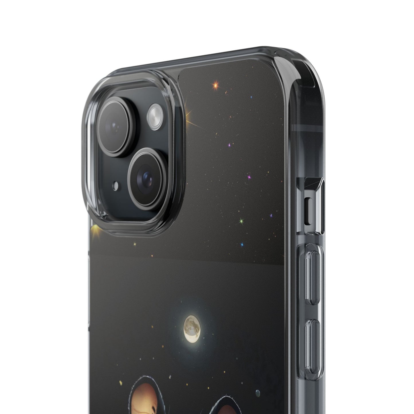 Adorable Phone Case 'Under A Cheshire Moon' Design, Mouse Phone Cover, Unique Gift for animal Lovers, Trendy Cute