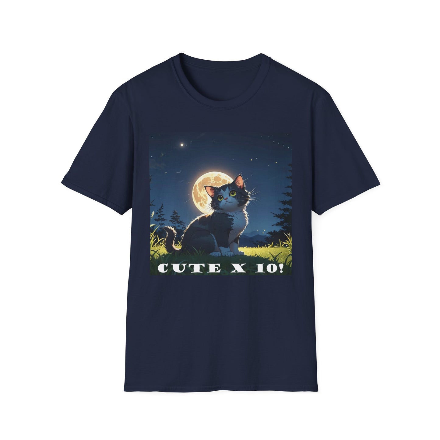 "Cute X 10!!" T-Shirt - For Cat Lovers Who Are Utterly Obsessed! by Cheshire Moon T-Shirts and Designs