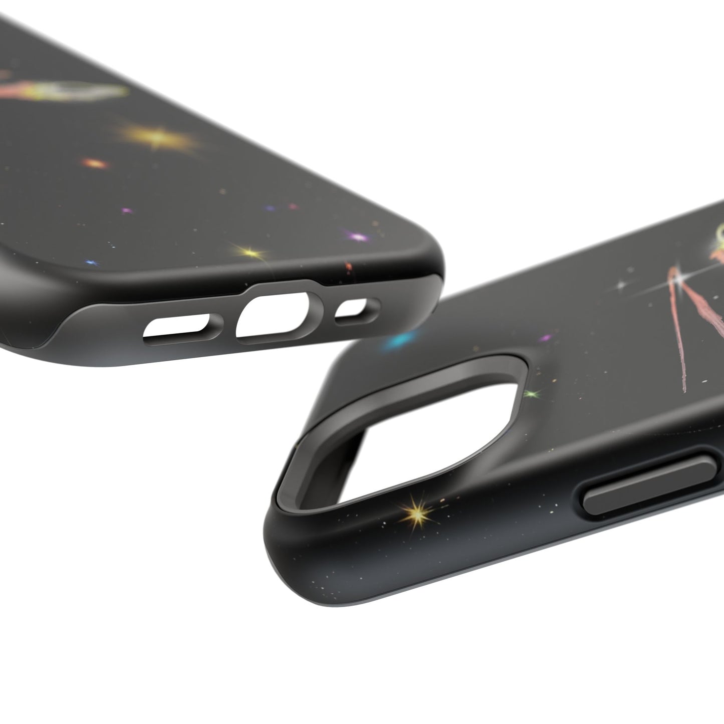 'Flying Saucer' Resistant Phone Case, Galaxy Space Design, Perfect Gift for Sci-Fi Lovers, Unique Phone Protector, Starry Night