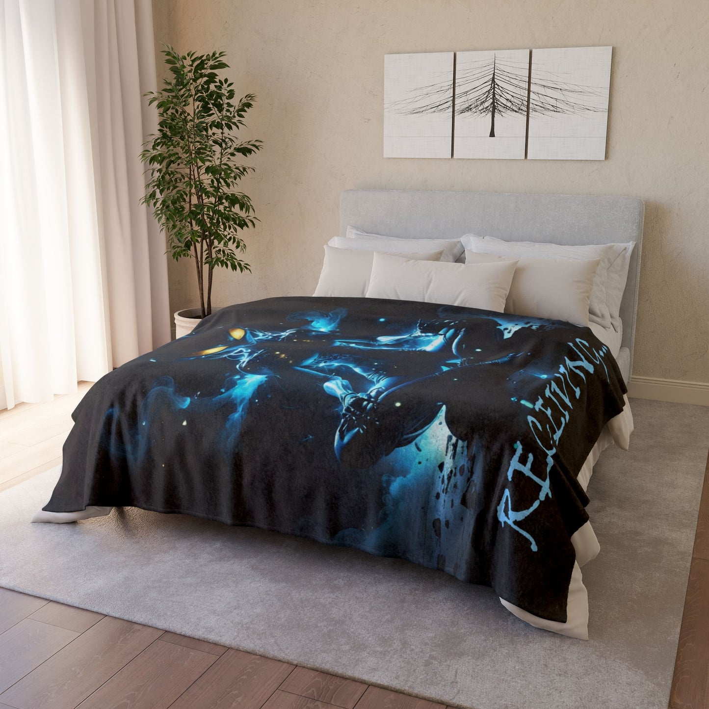Alien Contact Blanket: For the Extraterrestrial Listener by Cheshire Moon T-Shirts and Designs Blanket