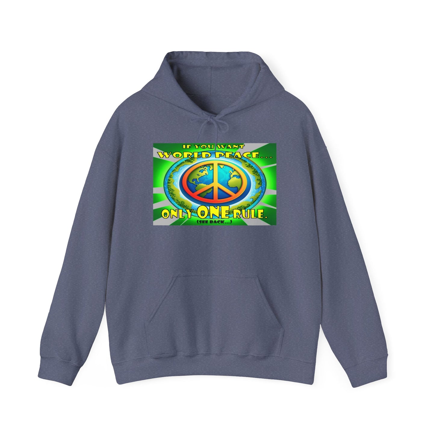 "The Answer to World Peace" Hoodie - The Perfect Gift for Peace Lovers -The Rule for World Peace by Cheshire Moon T-Shirts and Designs