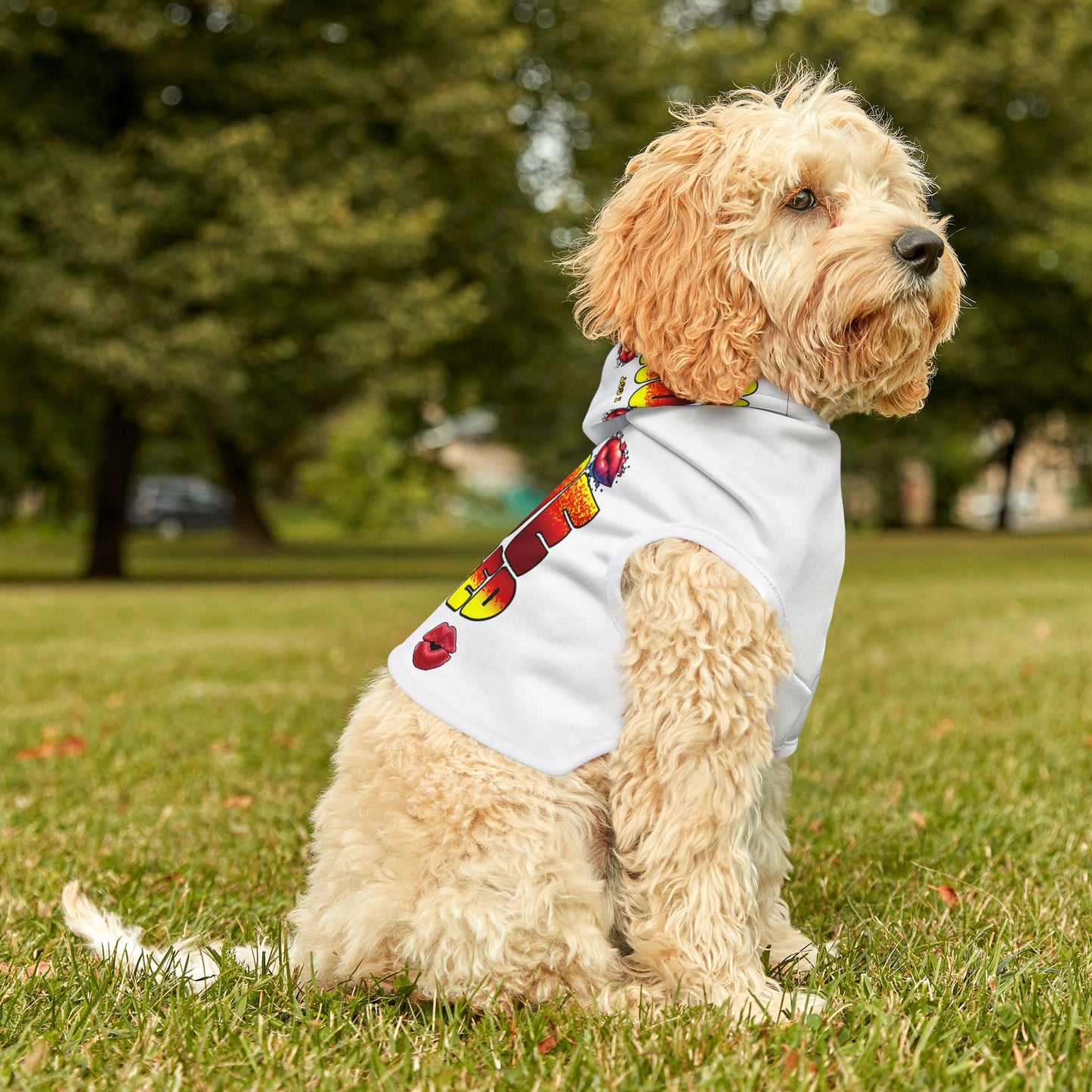 Cute Pet Hoodie "Love Mugged Dog Hoodie : I'm the Victim of Unconditional Love, Funny Pet Clothes, Cozy Animal Wear