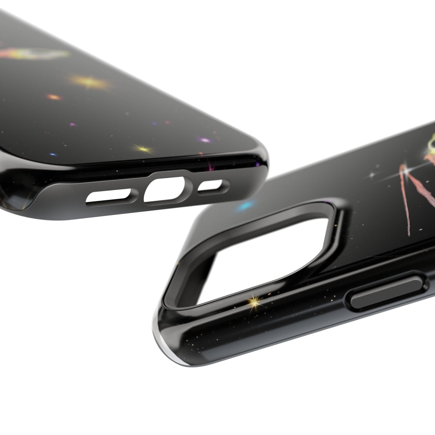 'Flying Saucer' Resistant Phone Case, Galaxy Space Design, Perfect Gift for Sci-Fi Lovers, Unique Phone Protector, Starry Night