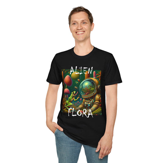 Imaginative Cool T-Shirt 'ALIEN FLORA' -  Surreal Fantasy T-Shirt by Cheshire Moon T-Shirts and Designs