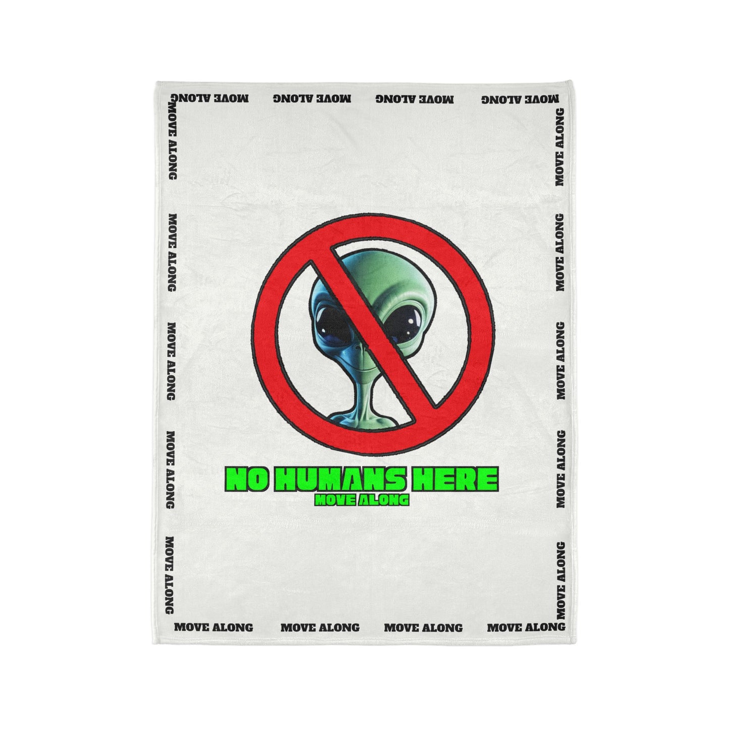 "MOVE ALONG" Emergency Blanket: Tell Aliens to Keep Moving and Find Another Planet to Explore! by Cheshire Moon T-Shirts and Designs