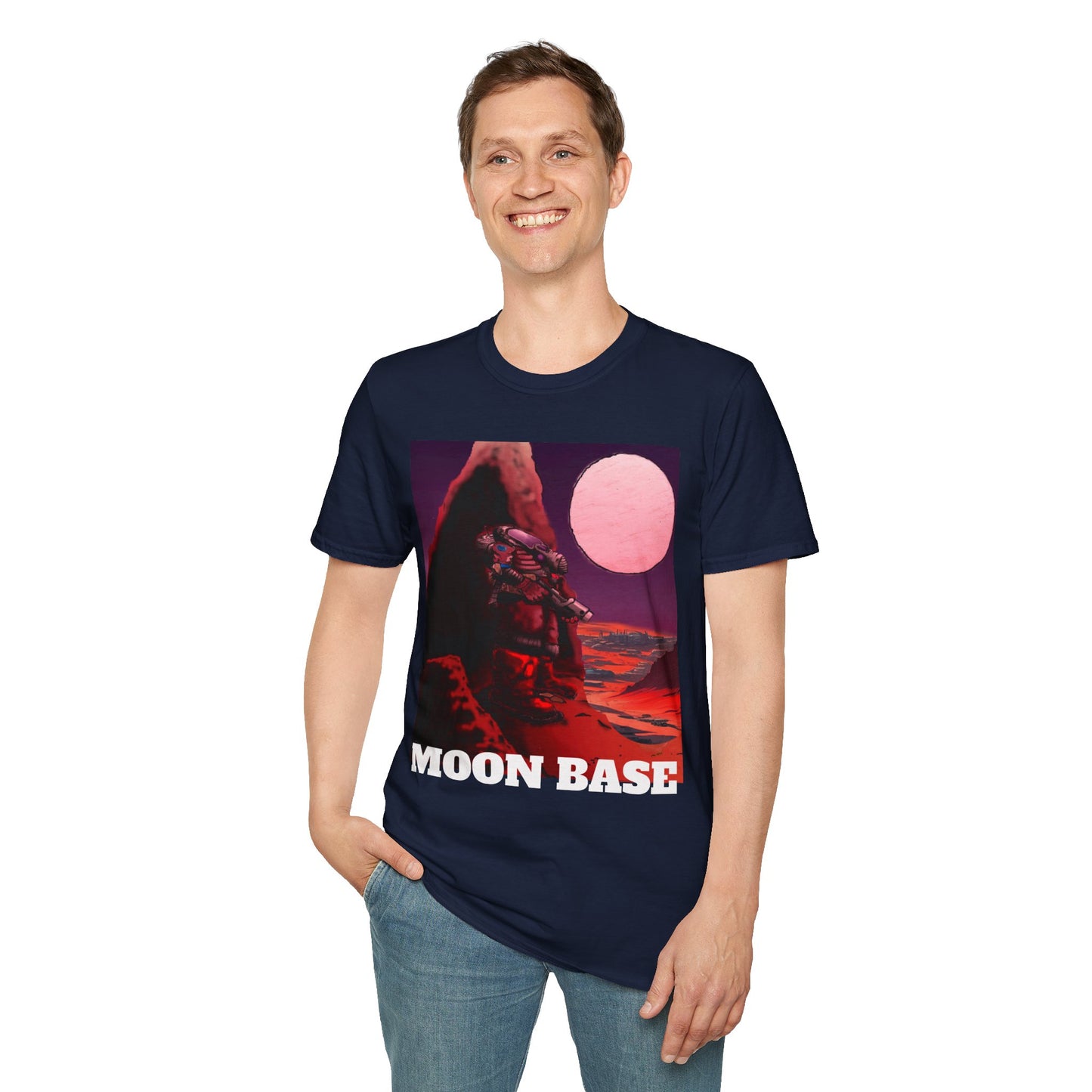 MOON BASE - Moon Science Fiction T-Shirt
