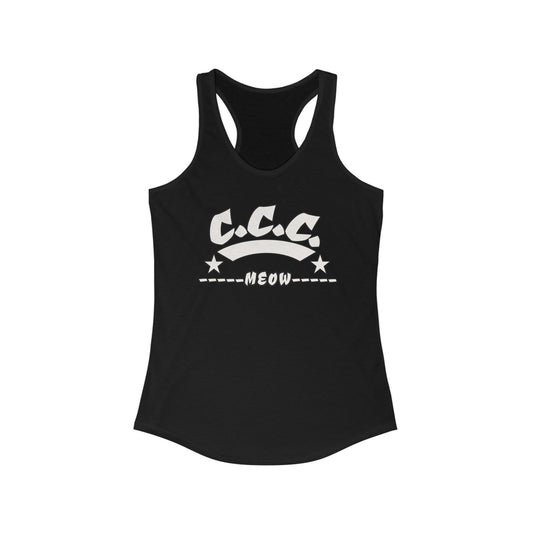C.C.C- Cutie Cat Club Shirt: Racerback Tank Top – Crazy Cat Person in Training