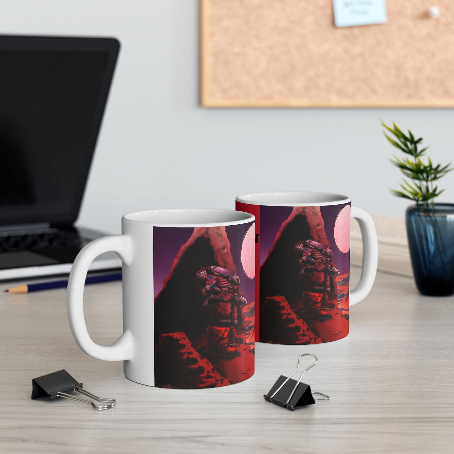 MOON BASE Science Fiction Mug - Captivating Lunar Design for Coffee Lovers by Cheshire Moon T-Shirts and Designs